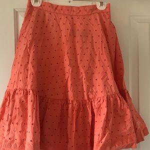 J Crew Coral Skirt
